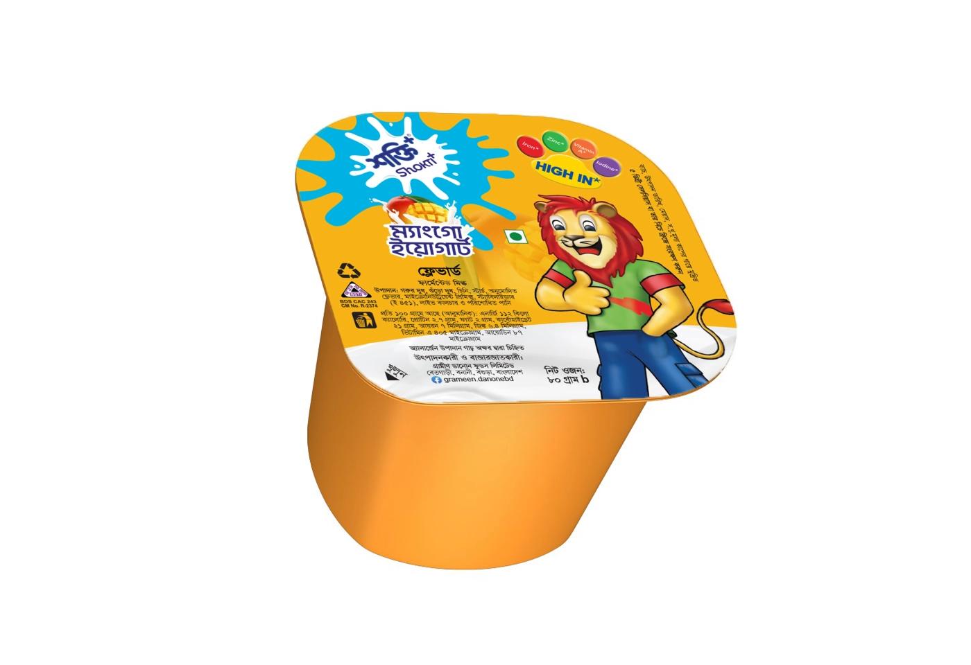 Shokti Kids Yogurt Mango 80gm