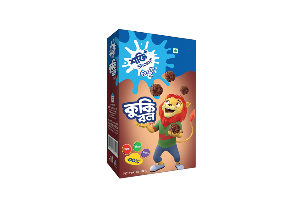 Shokti+ Cookie Ball Biscuit 60gm